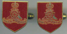 Cuff Links - ROYAL ARTILLERY SHIELD